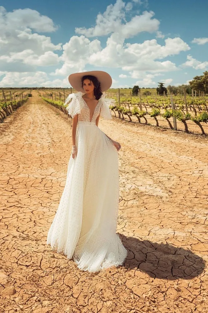 Платье для свадьбы vivian's bridal модное платье оверсайз с бантом и аппликацией в