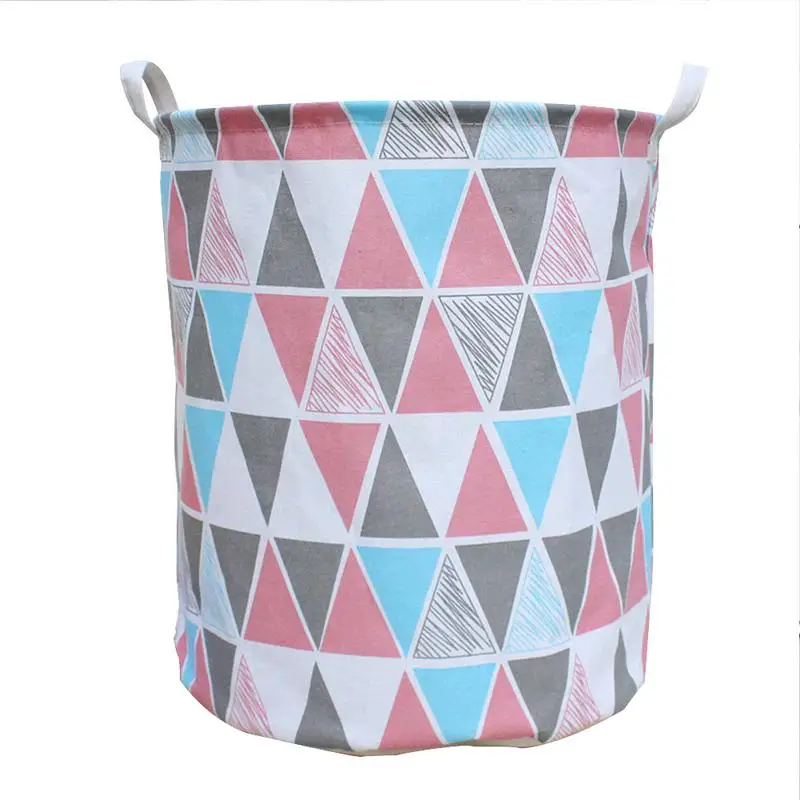 الشمال نمط مبتكرة للطي سلة التخزين للماء سلة الغسيل القماش 100% القنب القطن النسيج المنزل الديكور الأدبي