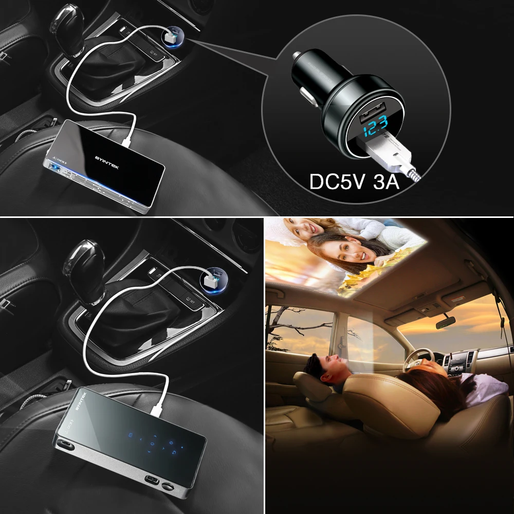DC5V/3A مركبة محول الطاقة ل BYINTEK UFO P8I P10 R7 العارض