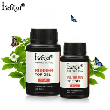 

14ml Lokai Rubber Base Coat Rubber Top Coat Long Lasting Nail Art Salon DIY UV Gel Nail Polish Varnish Clear Primer Top Coat