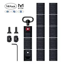 M-Lok улучшенные Пикатинни панели и направленный M-LOK ручной упор и M-LOK Стандартный QD Слинг поворотный переходник 14 шт