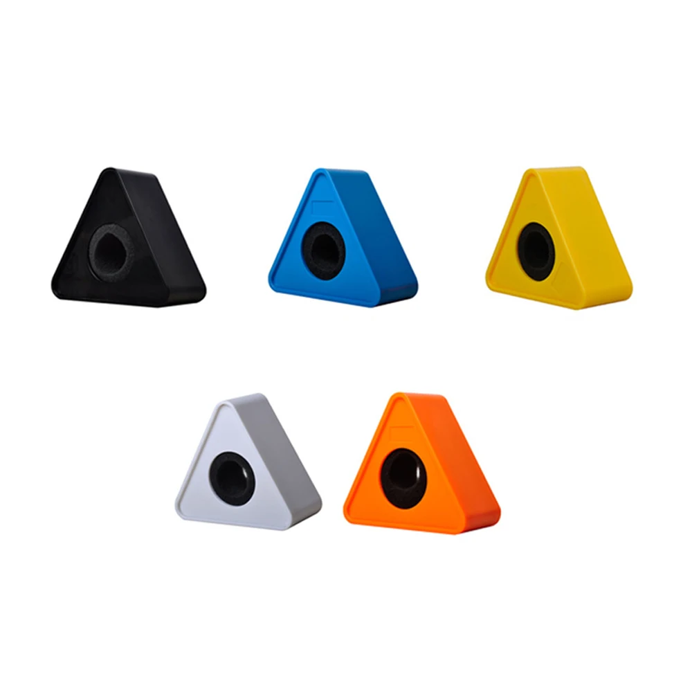 

1 PC ABS Plastic Microphone Interview Triangular Logo Flag Station Black White Durable 38mm 5 Colors 2019 New
