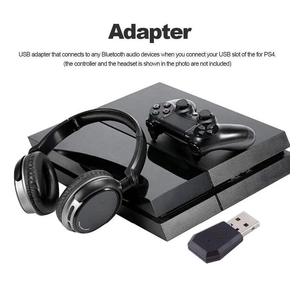 Для PS4 гарнитура игровой контроллер Портативный консольный приемник Bluetooth адаптер Беспроводной Gampad мини устойчивый usb-ключ