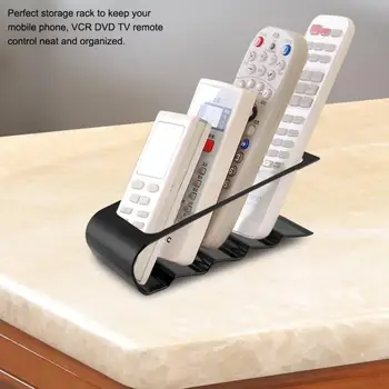 

Desktop Plastic Phone VCR DVD TV Step Remote Control Holder Storage Rack Organizer Black Orange Coffee Portable