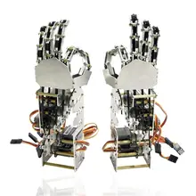 DIY 5DOF робот пять пальцев металлический Манипулятор рука Левая и правая рука QDS-1601