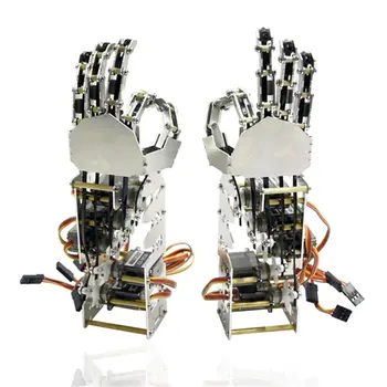 

DIY 5DOF Robot Five Fingers Metal Manipulator Arm Left and Right Hand QDS-1601