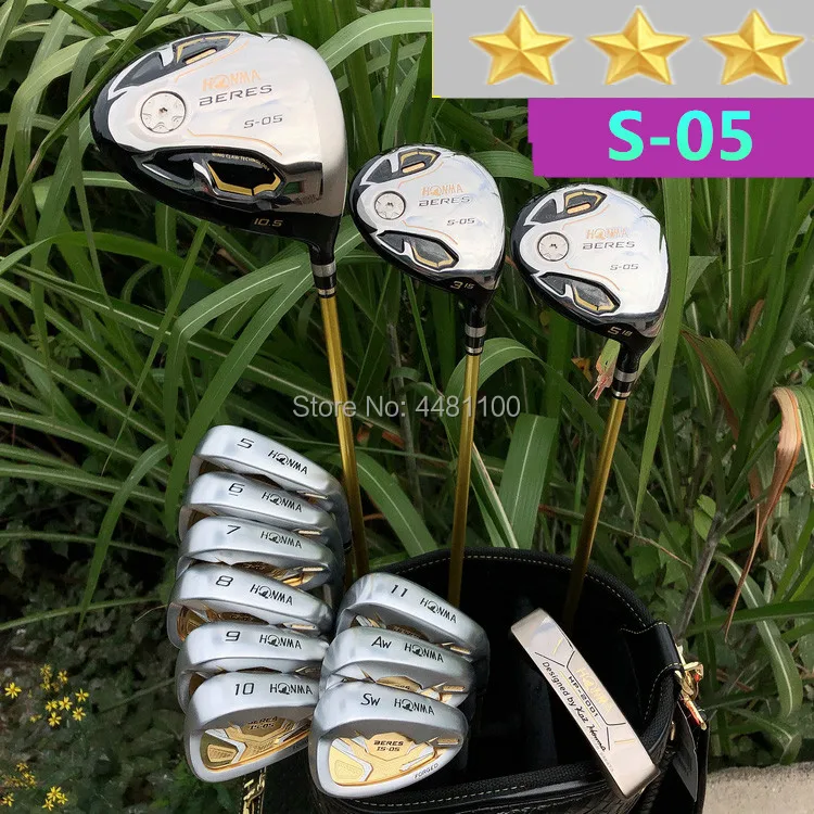 

Men's golf club full set of Honma Bere S-05 3-star golf club set (14) NO golf bag graphite shaft