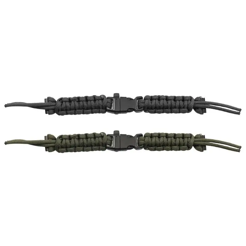 قابل للتعديل المنسوجة حبل Paracord مربط الساعة حزام في الهواء الطلق بقاء حزام (استيك) ساعة