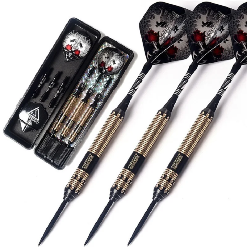 New CUESOUL Professional Steel Tip Darts 23/25/27g 162mm Brass Barrels