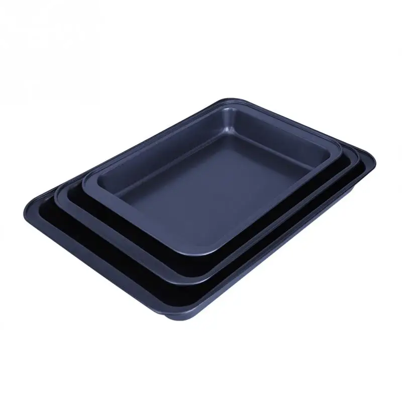

3PCS Non-stick Baking Roasting Trays Cookie Pastry Bakeware Baking Tray Oven Rolling Kitchen Bakeware Mat