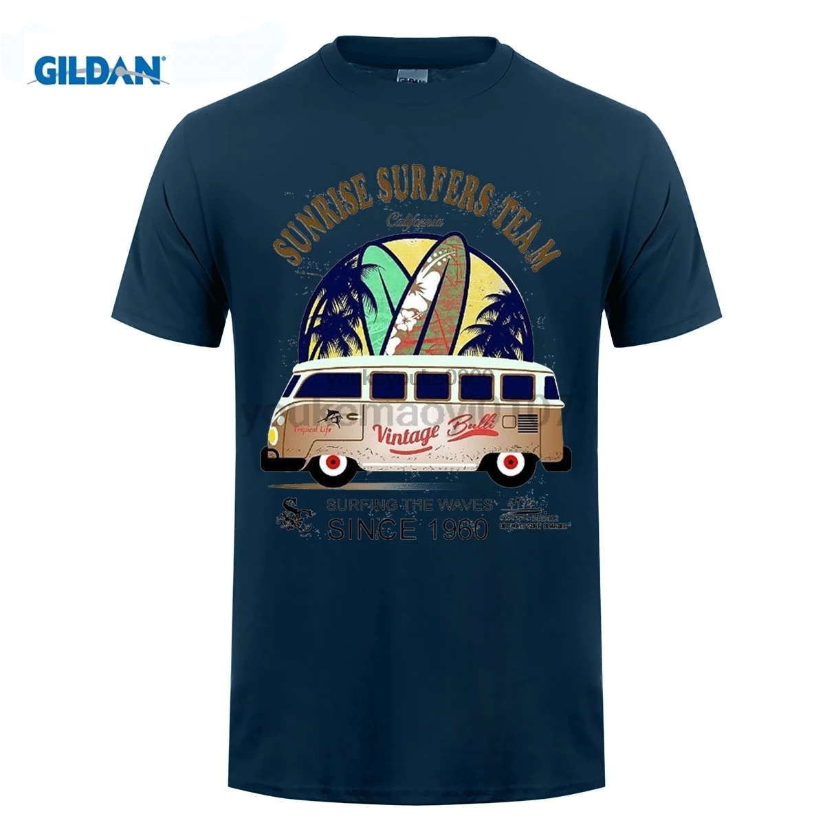 GILDAN 2017 новинка футболка с буквенным принтом крутая модная стильная Surfer Bus Surfings