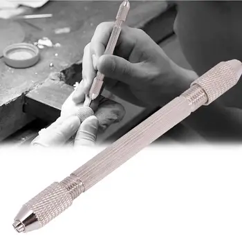 

Professional Metal Double End Pin Vise Chuck Hand DrillBit Twist for Watchmaker Watch Jewelry Repair Tool Jeweler durable b