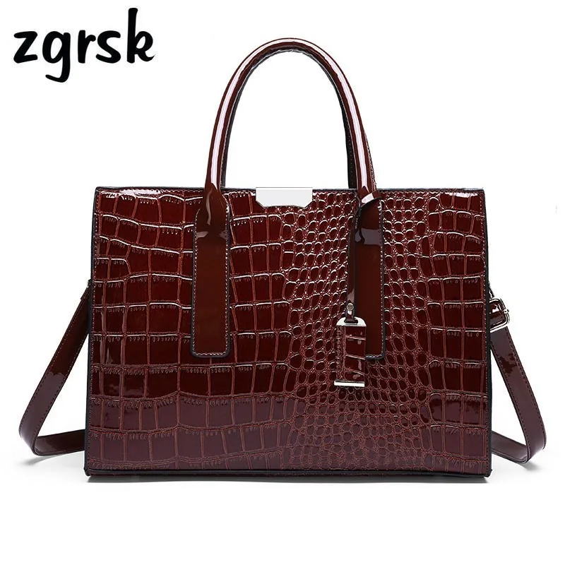 

Ladies Handbags Soft Pu Leather Bag Women Single Shoulder Bags Designer Luxury Lady Crocodile Bag Handbag Fashion Crossbody Bags