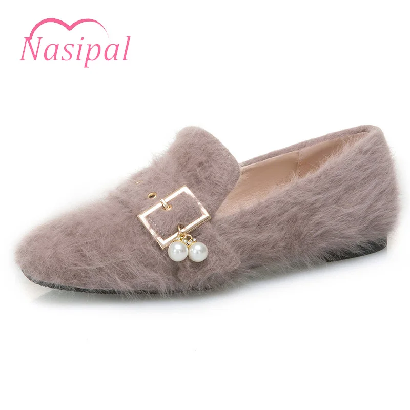 

Nasipal Flat Shoes Woman Loafers Boat Shoes Women Ballet Flats High Quality Buckle Luxury Brand Design Shallow Shoe Sexy Elegant