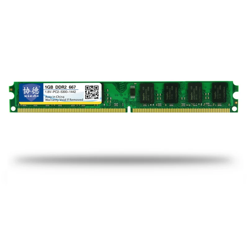 

Xiede Desktop Computer Memory Ram Module Ddr2 667 Pc2-5300 240Pin Dimm 667Mhz For Intel/Amd