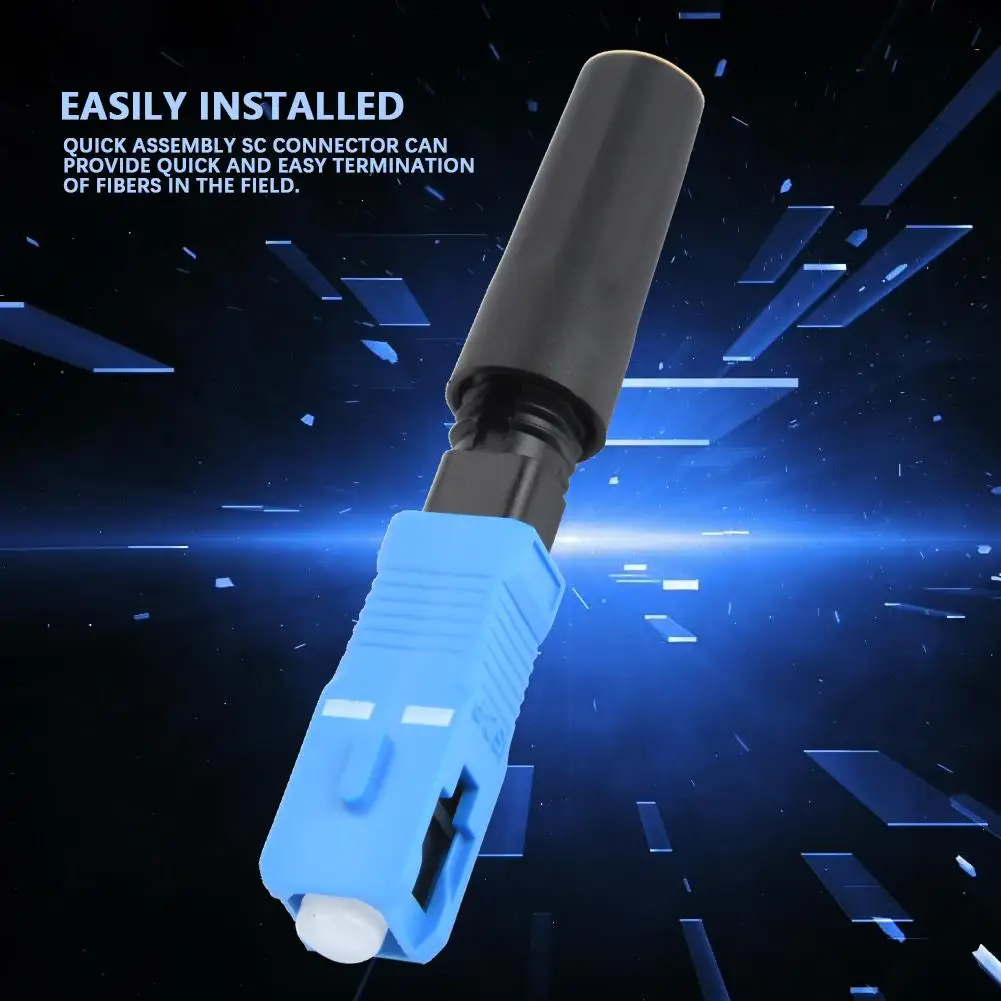 

100pcs/Lot Fiber Optic Quick Connector Fast Embedded Connector SC Single Mode Connecting Adapter for FTTH