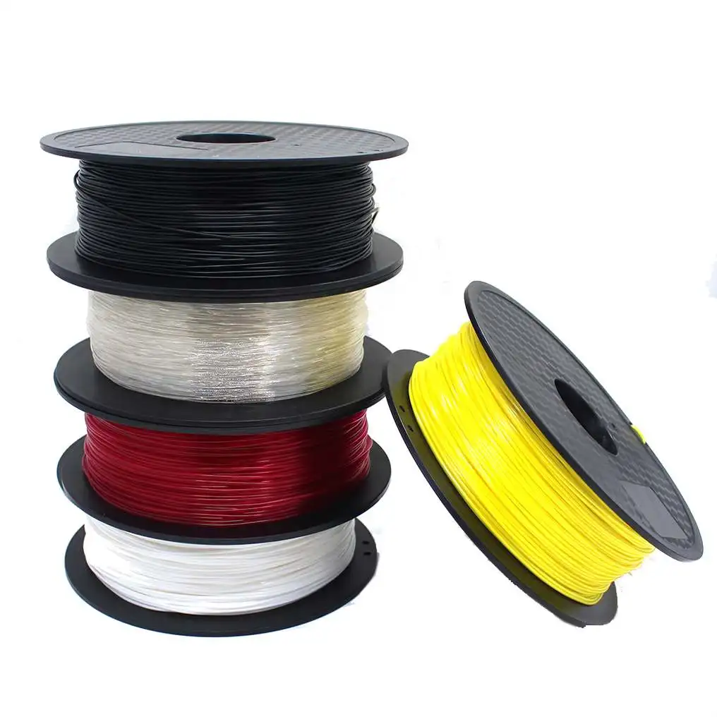 

TPU Filament Plastic For 3D Printer 1.75mm 1kg/Roll Flexible Color Optional Rubber Consumables Material for RepRap Material
