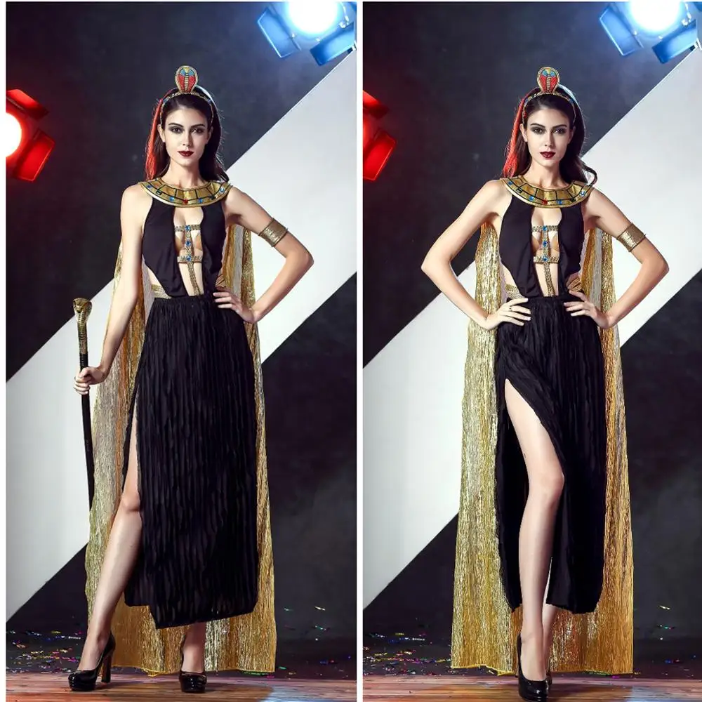

Ancient Greek Female chief Uniform Cleopatra Role Playing Woman COSplay Costume Halloween Party Dress