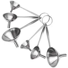 Практичный бутик воронки из нержавеющей стали для кухни с ручками сухие ингредиенты и порошок прочный и посудомоечная машина Безопасный Набор