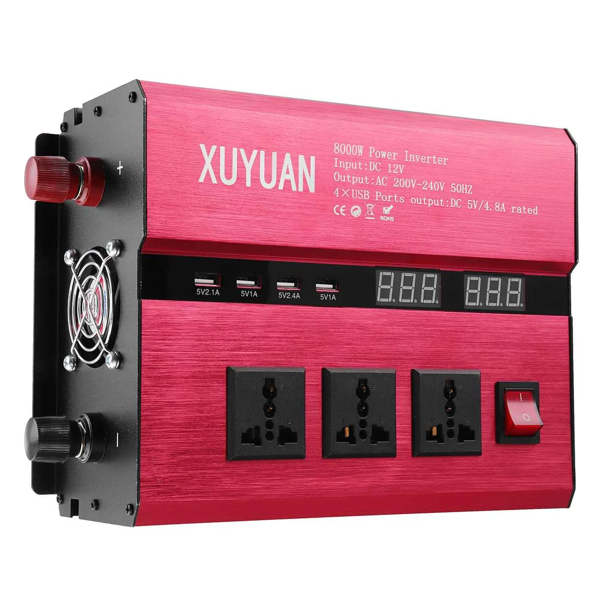 

12V/24V To AC 220V/110V Solar Power Inverter 8000W Autoleader DC LED Power Sine Wave Converter for car and truck