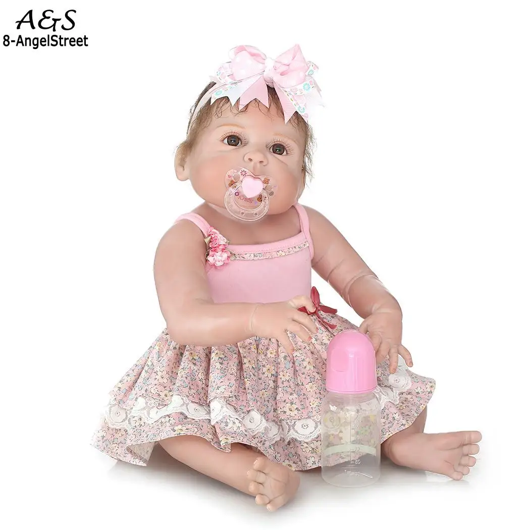 Kids Soft Silicone Realistic With Clothes Collectibles, Gift, Playmate