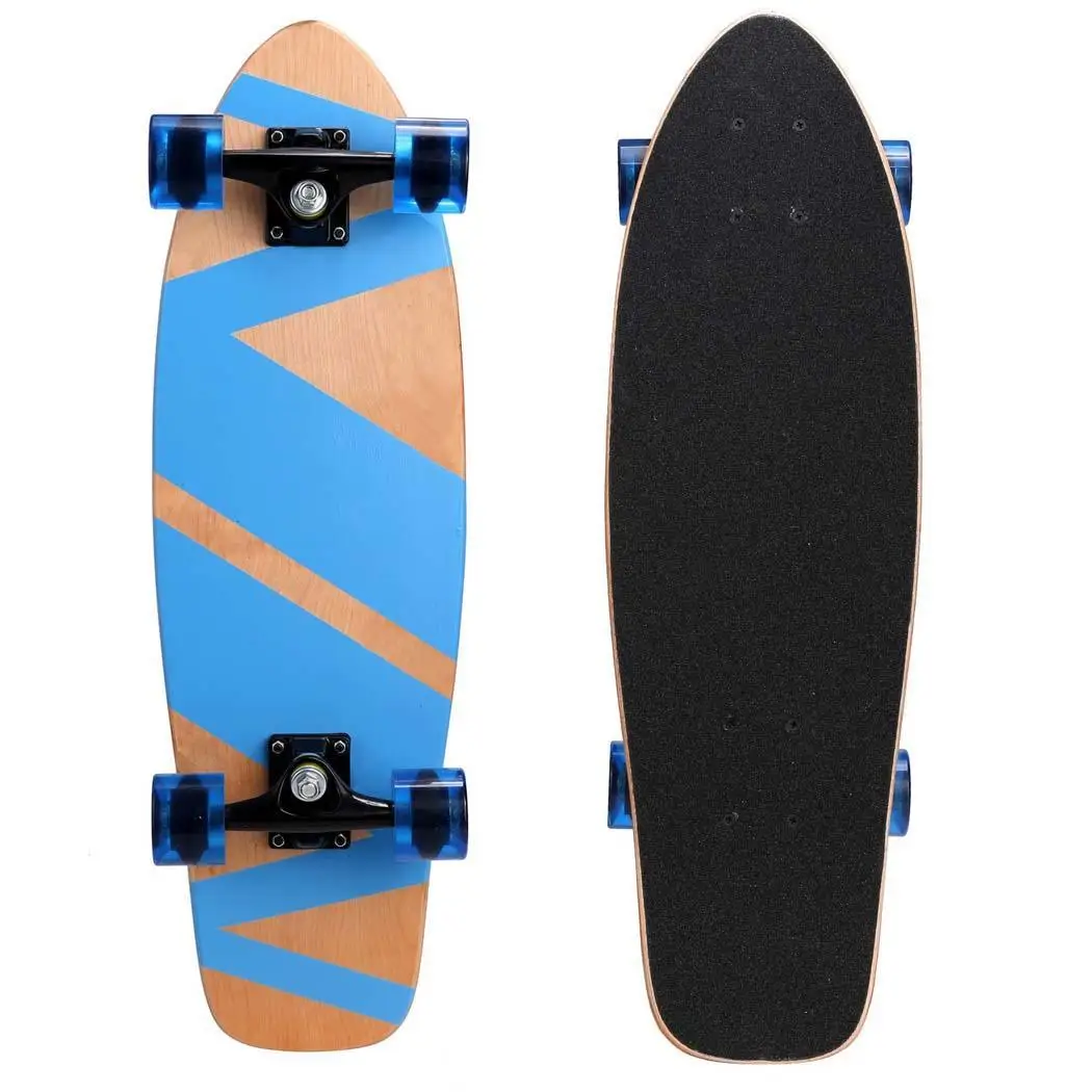 

27inch Fish Skateboard Canadian Maple Single Rocker Brush Street Plate Cross-country Big Wheels Highway Skateboard