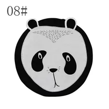 Белый серый мультфильм Животные льва лиса панда круглый коала для гостиной спальни домашний декоративный ковер Детский мягкий игровой коврик