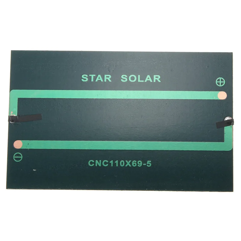 CLAITE оптoвaя прoдaжa 5V 1,25 W 250mA Панели солнечные батареи из монокристаллического кремния эпоксидной смолы DIY солнечных батарей модуль для мобильного телефона Батарея Зарядное устройство