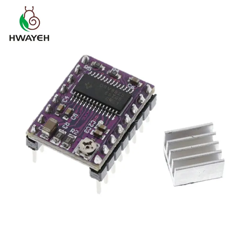 

3D Printer parts StepStick DRV8825 Stepper Motor Driver With Heat sink Carrier Reprap 4-layer PCB RAMPS replace A4988 Driver