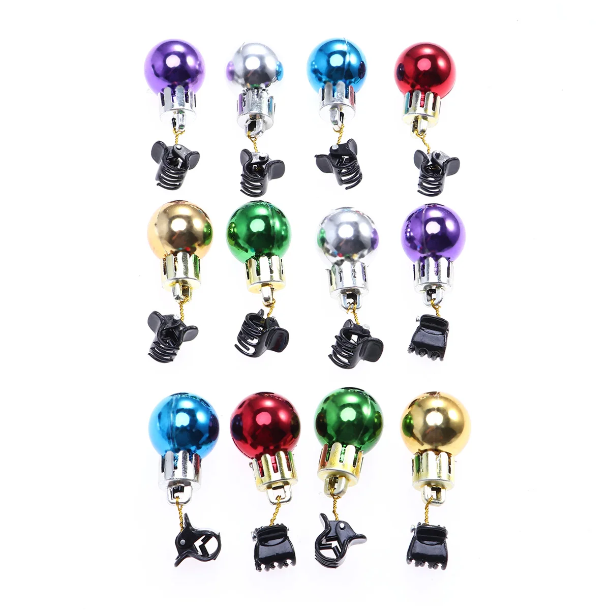 30pcs Beard Ornaments Shiny Facial Hair Clips for Christmas Holiday Events Party