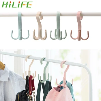 

HILIFE Hanger Space Saving 360 Degree Rotation Handbag Bag Holder Cabinets Clothes Rack Shoes Belt Scarf Hanging Rack