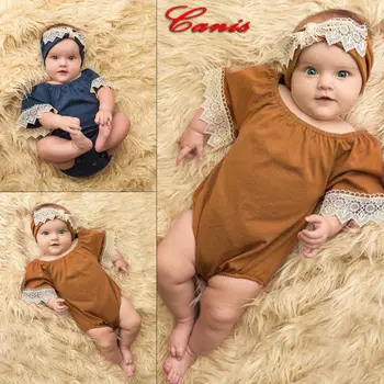 

Pudcoco Girl Jumpsuits 0-24M Summer Newborn Infant Baby Boy Girl Romper Jumpsuit Playsuit Outfits
