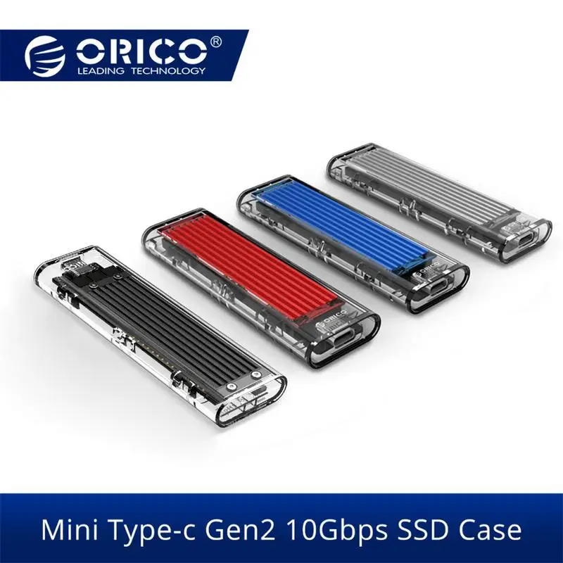 

Orico Mini NVME M.2 HDD Box SSD Enclosure Type-C Housing Case up to 10Gbps GEN2 Supprot 2TB with Cable Kits