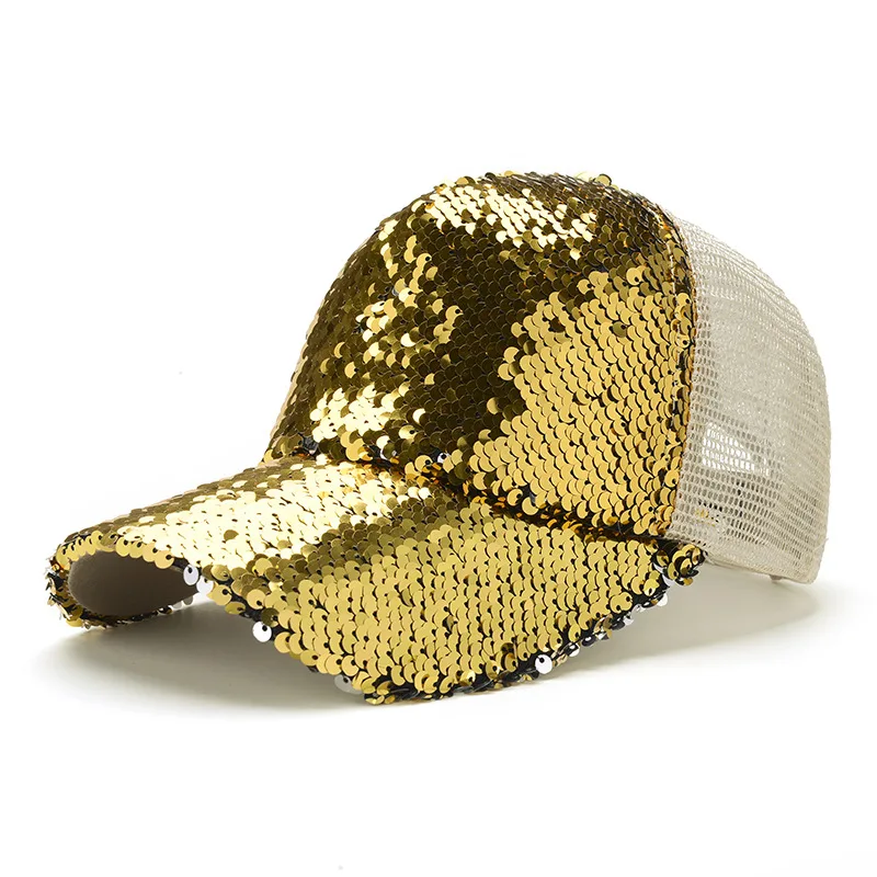 Горячая Распродажа модная бейсбольная кепка с блестками Snapback летняя спортивная
