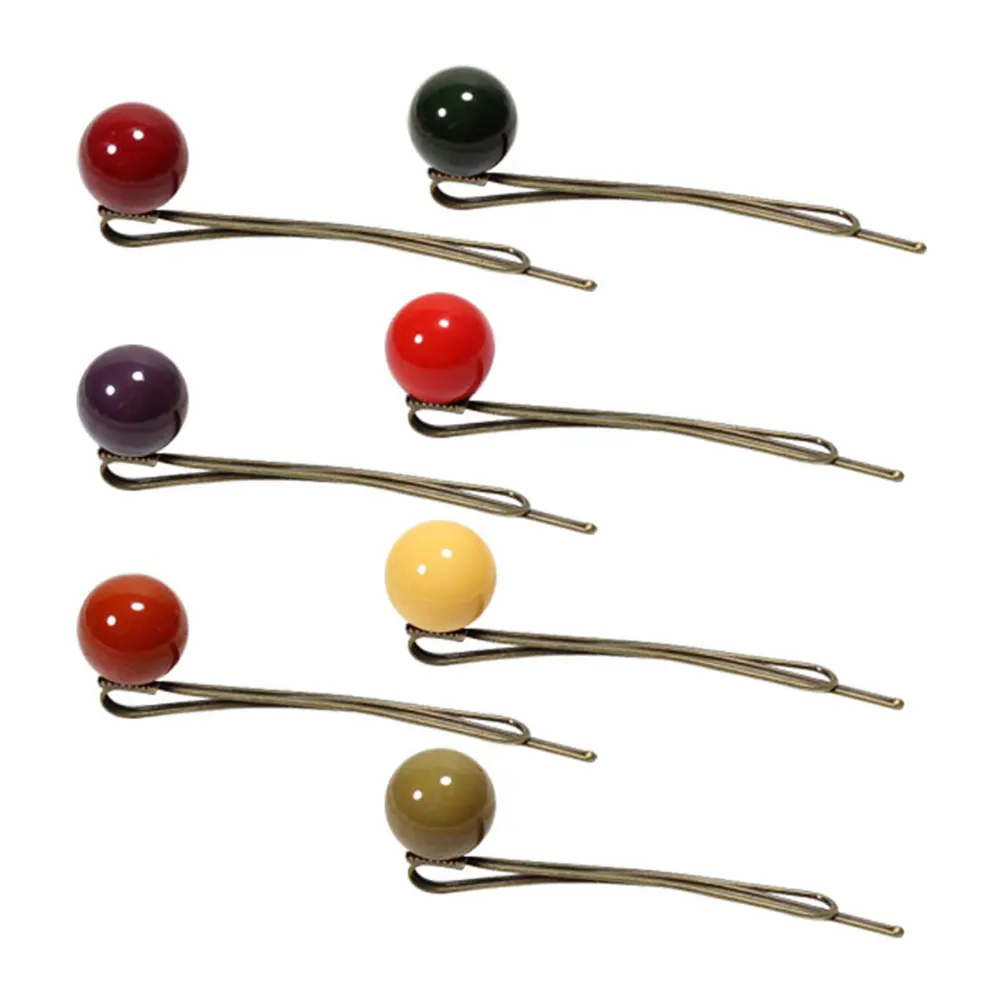 7pcs คลิปผมน่ารักน่ารักตกแต่งรอบผม Barrette Pin Bobby Pin อุปกรณ์เสริม