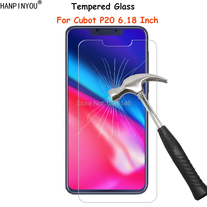 

For Cubot P20 6.18" Clear Tempered Glass Screen Protector Ultra Thin Explosion-proof Protective Film Guard