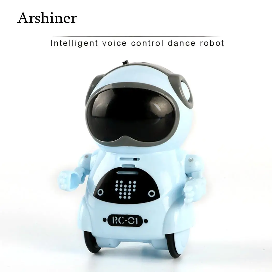 

Arshiner Brand Pocket Robot Mini Pocket Robot Multicolor Decor Room Early Education Dialogue delivey from Russia