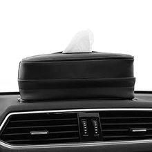 Кожаный Автомобильный тканевый чехол для автомобиля футляр для бумажных салфеток полотенце диспенсер украшение подарок универсальный автомобильный солнцезащитный козырек тканевая коробка держатель