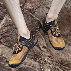 Модная Летняя мужская обувь, легкая дышащая обувь без шнуровки, chaussure homme, высокое качество, износостойкие кроссовки, большой размер 39-47