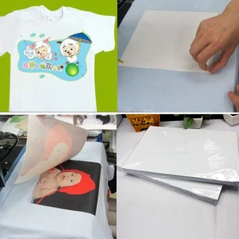 

100 Sheets A4 Dye Sublimation Heat Transfer Paper Inkjet Heat For Light Color