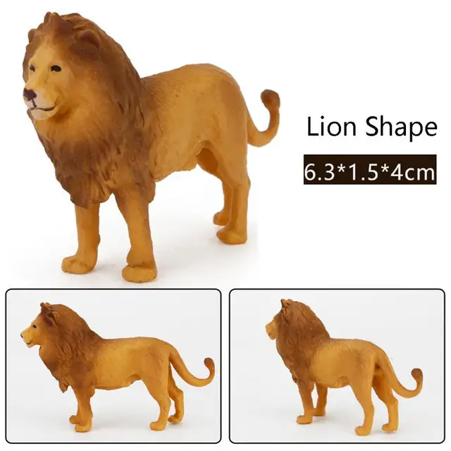 12Pc/set Plastic Zoo Animal Figure Tiger Leopard Hippo Giraffe Kids Toy Lovely Animal Toys Set Gift For Kids Puzzle Learning Toy 6