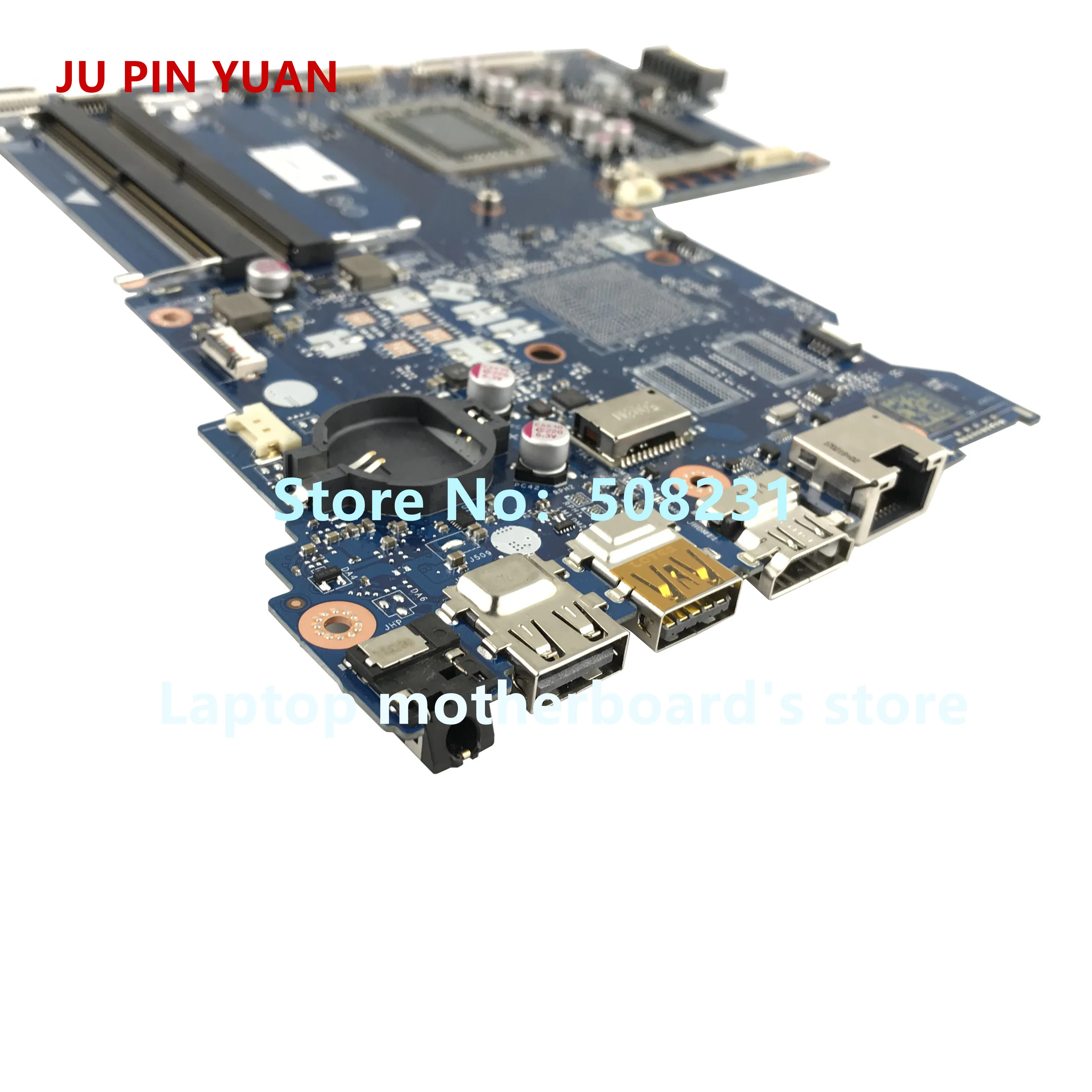 JU PIN YUAN 854958-601 854958-501 854958-001  LA-D713P mainboard for HP 15-BA 15Z-BA laptop motherboard A10-9600P fully Tested