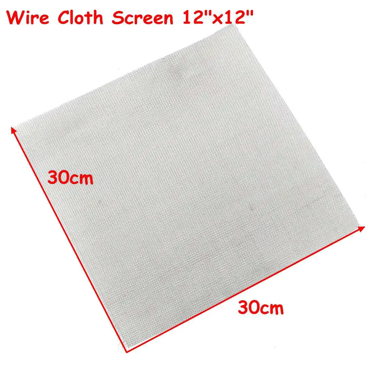 

NEW 1PC 30x30cm 20 Mesh Wire Mesh Cloth Screen Woven Wire 304 Stainless Steel Filtration Grill Sheet Filter