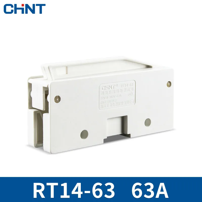 

CHINT 380V(AC) Cylindrical Fuse Base RT14-63 1P With RT29-125 Fuse 63A Copper Free Shipping