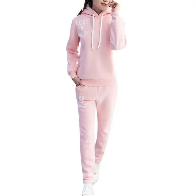 Best Price Hot Gym Sportswear 2PCS Set Korean Fashion Letter Print Casual Sweater + Warm Autumn Winter Student Sports Sports Set Best Price Hot Gym Sportswear 2PCS Set Korean Fashion Letter Print Casual Sweater + Warm Autumn Winter Student Sports Sports Set