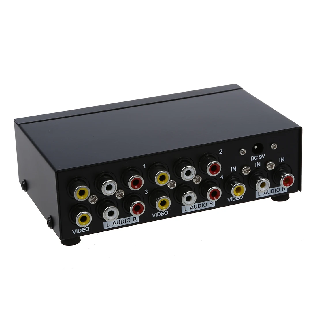 FFYY Maituo 4 портовый 1 в выход RCA AV аудио видео ТВ коробка HDTV DVD сплиттер переключатель