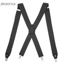 Мужские подтяжки X shape, 4 зажима, подтяжки, Эластичный регулируемый ремень, подтяжки, штаны, Tirantes, кожаный ремень, ремень, аксессуары для одежды