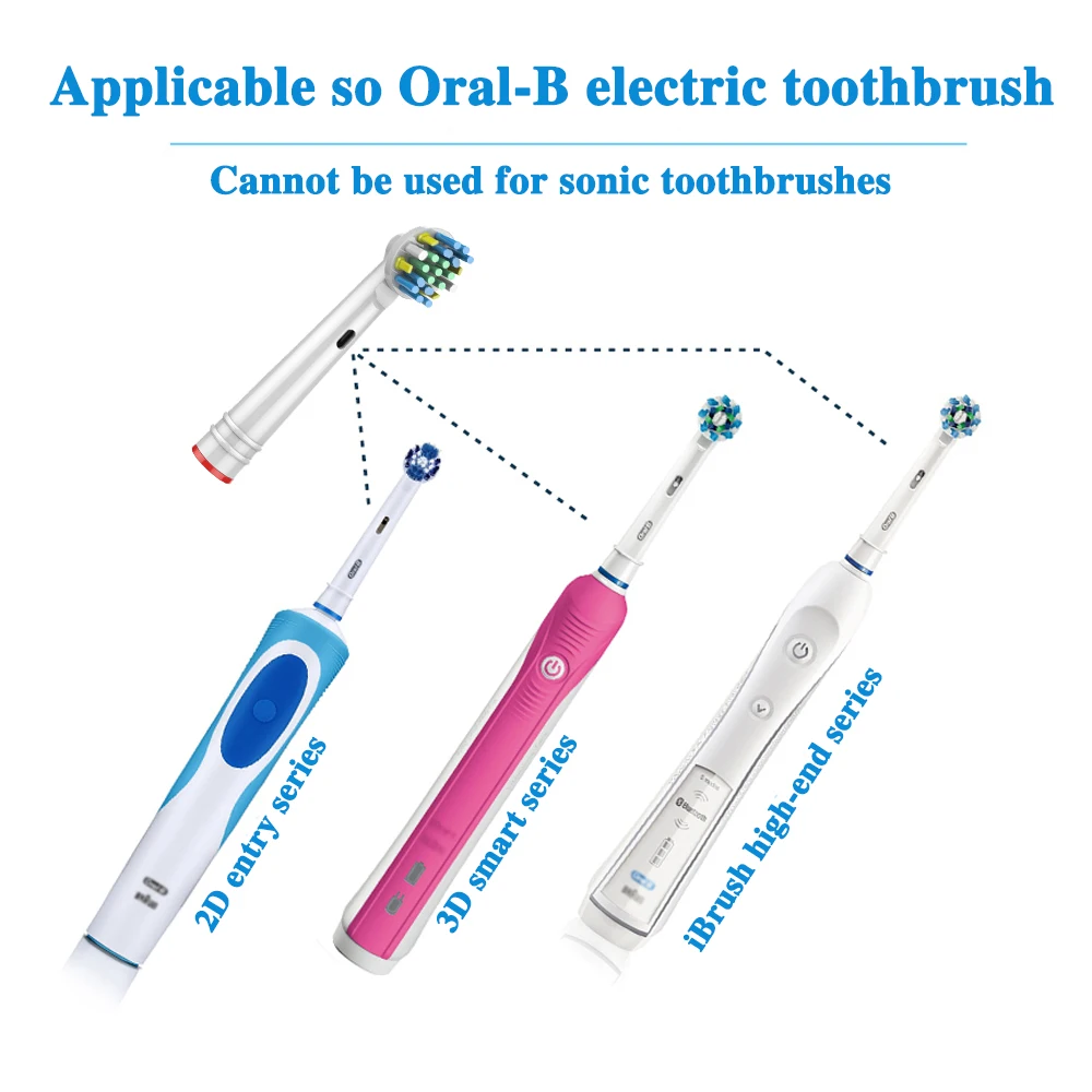 Online 4 Pcs EB25 untuk Oral B Floss Aksi Penggantian Kepala Sikat untuk Braun Oral B Kemenangan Vitalitas PRO 2000 8000 9000 9400 D32 D36 D39