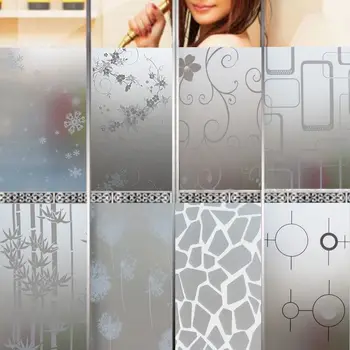

2019 Newest Hot 2M x 45CM Window Door Privacy Film Room Bathroom Home Glass Sticker PVC Frosted