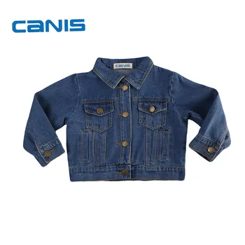 

New Arrival Fashion Baby Girl Toddler Clothing Denim Jacket Casual Button Jean Outerwear Jacket Fall Winter Coat Clothes 1-6T